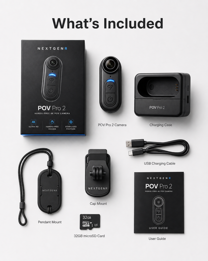 NEXTGENR POV PRO 2 — Capture Life Hands-Free